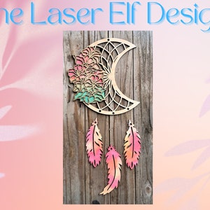 Floral Dreamcatcher Laser SVG File