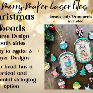 Christmas Beads  SVG Laser File