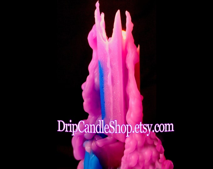 Drip Candles, 12 Bottle Dripping Candles, Color Drip Candles, Melting