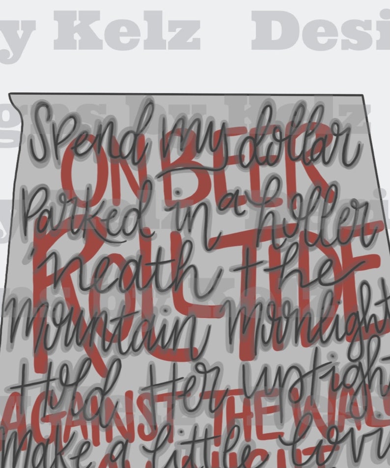 Dixieland Delight Lyrics Alabama PNG File Etsy