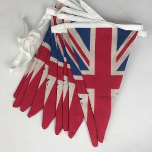 King Charles III DOUBLE SIDED Union Jack Banner Bunting Street Party Decor Decoration