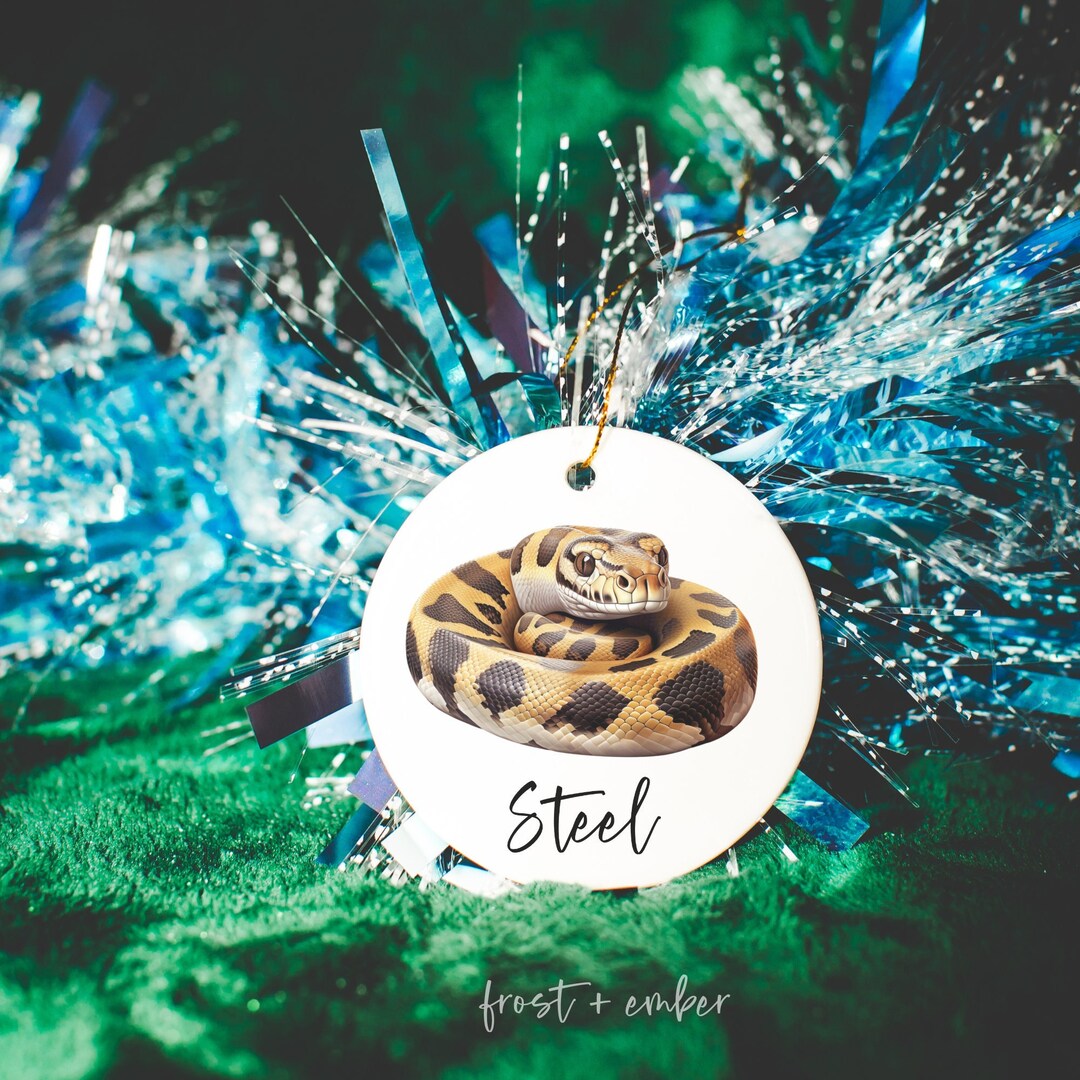 Personalized Ball Python Christmas Ornament Ball Python Etsy