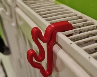 Contemporary Radiator Hanger - 3D Printed Utility Hook