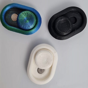 3D printed Magnetic Haptic Slider Thumb Fidget stress relief Toy | Customizable Multicolor | Toggle Switch