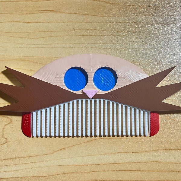 Dr Eggman/Robotnik Mustache and Beard Comb