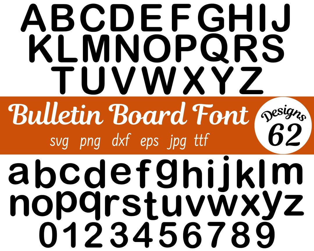Bulletin Board Font Svg Bundle TTF, Bulletin Board Font Shirt Svg