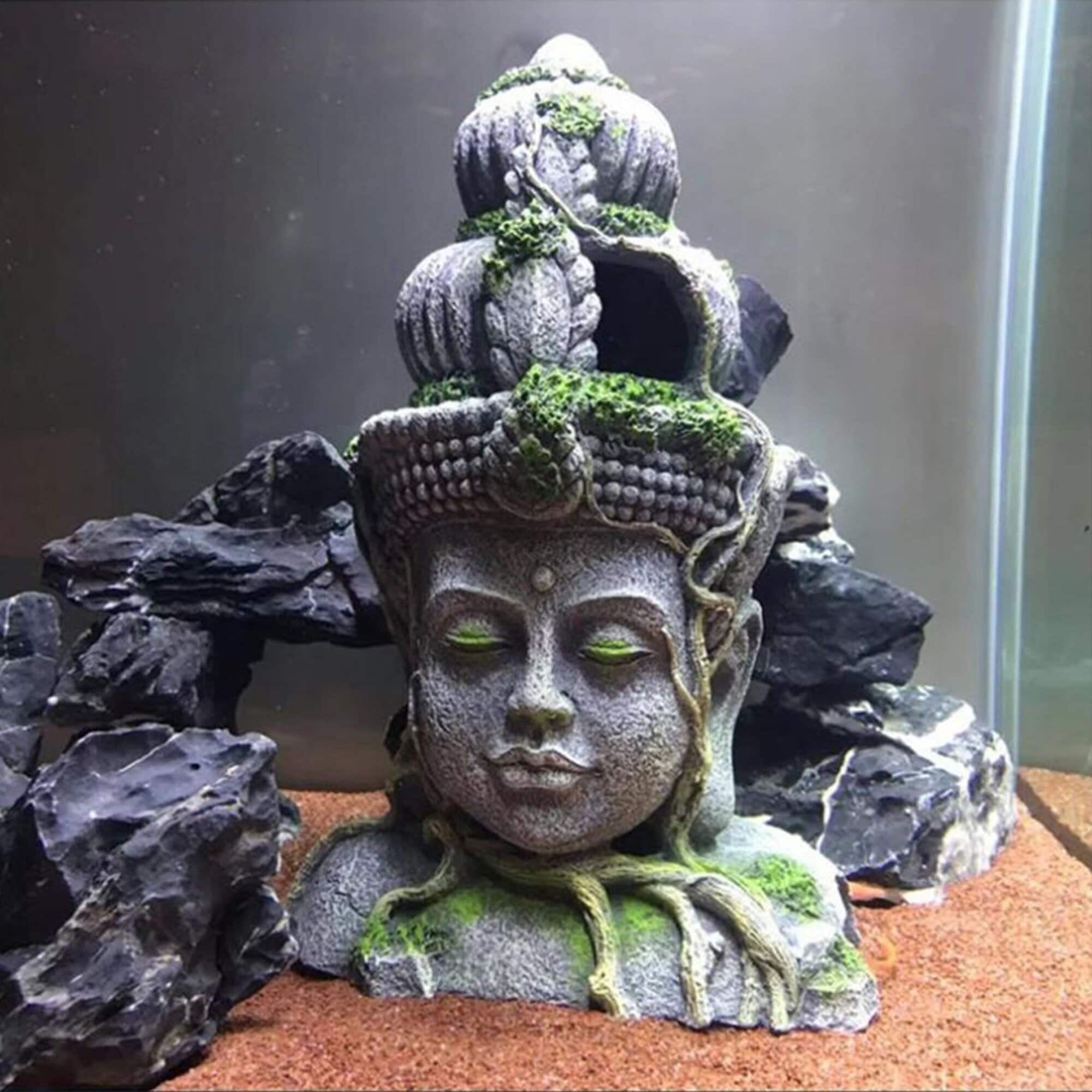 Buddha Statue Aquarium Decoration Fish Tank Decor Aquarium Etsy