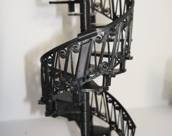 SPIRAL STAIRS 1:12 scale for Dollhouses 16 Steps