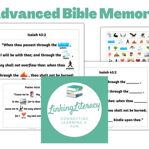 6 Bibel-Auswendiglern-Spiele für sechs KJV-Verse zur Verwendung in der Sonntagsschule oder der Homeschool-Bibelklasse - herunterladbare, druckbare Dateien