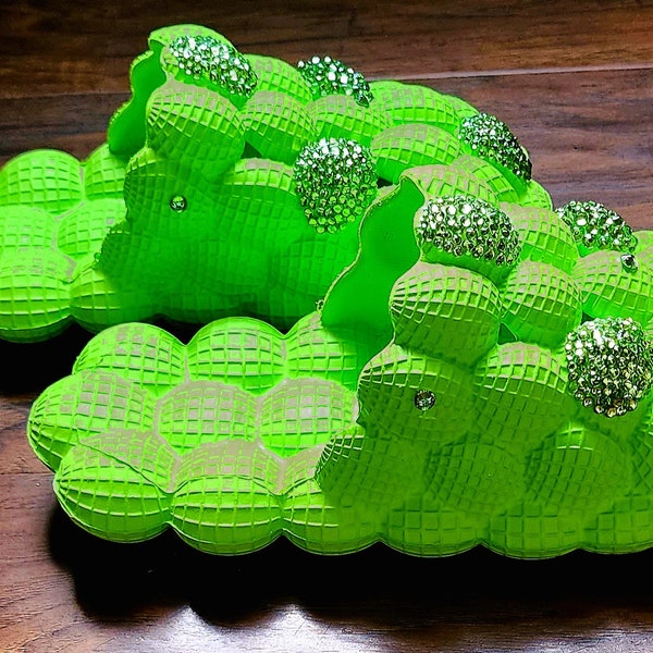 Custom Bubble Slides Shoes Etsy Australia