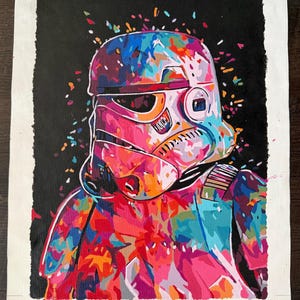 Colorful Storm Trooper Painting