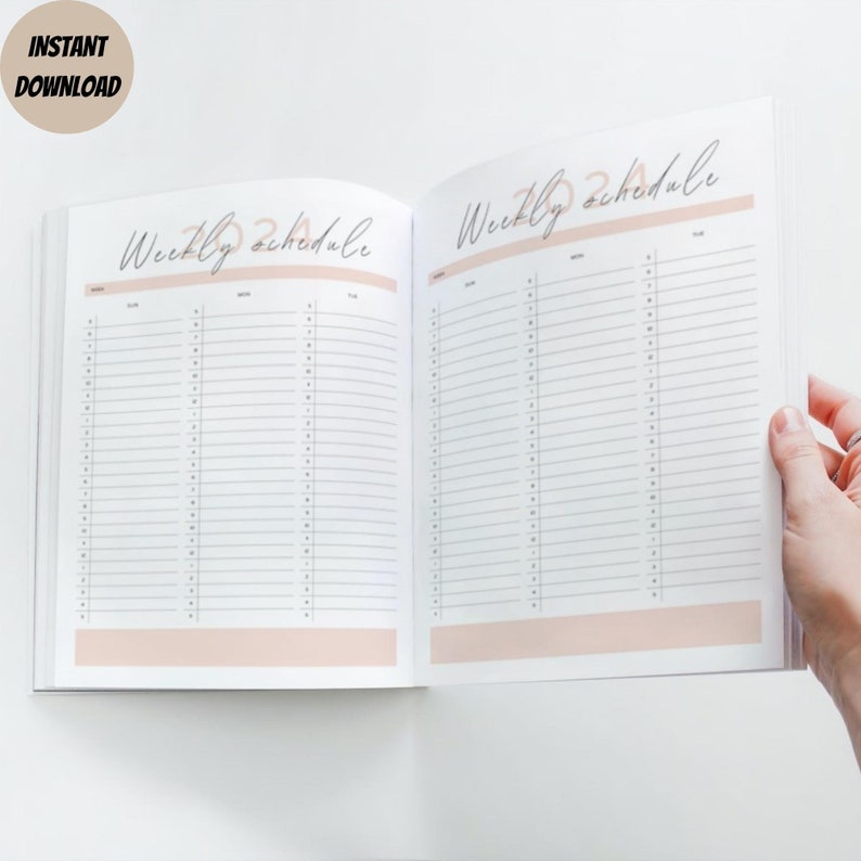 Life Planner 2024 Printable Planner Personal Planner Yearly Planner