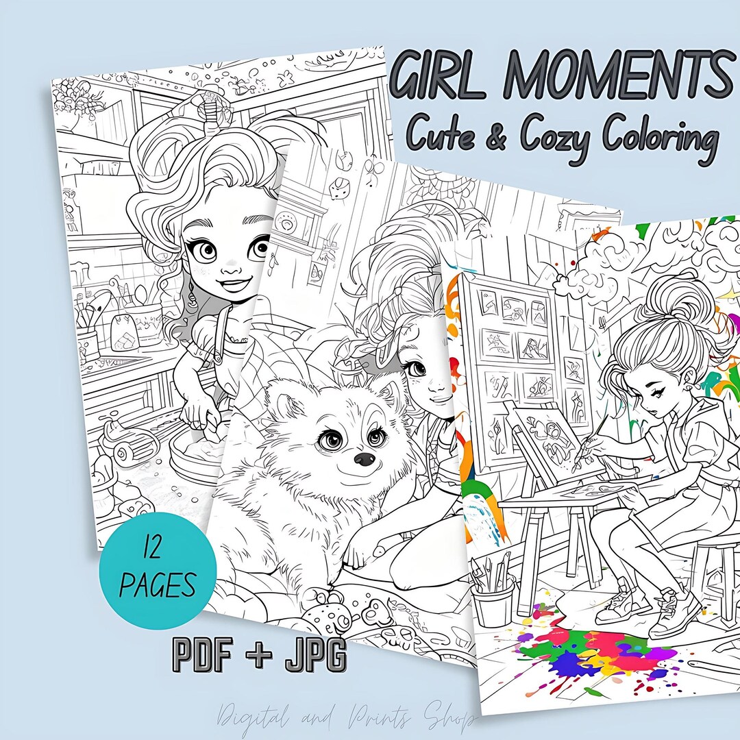 Coco Wyo Girl Moments Coloring Pages, Coco Wyo Coloring, Printable Coloring, Girl Moments Book ...