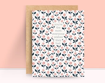 Peony Mother's Day Card, Floral Mom Appreciation Card