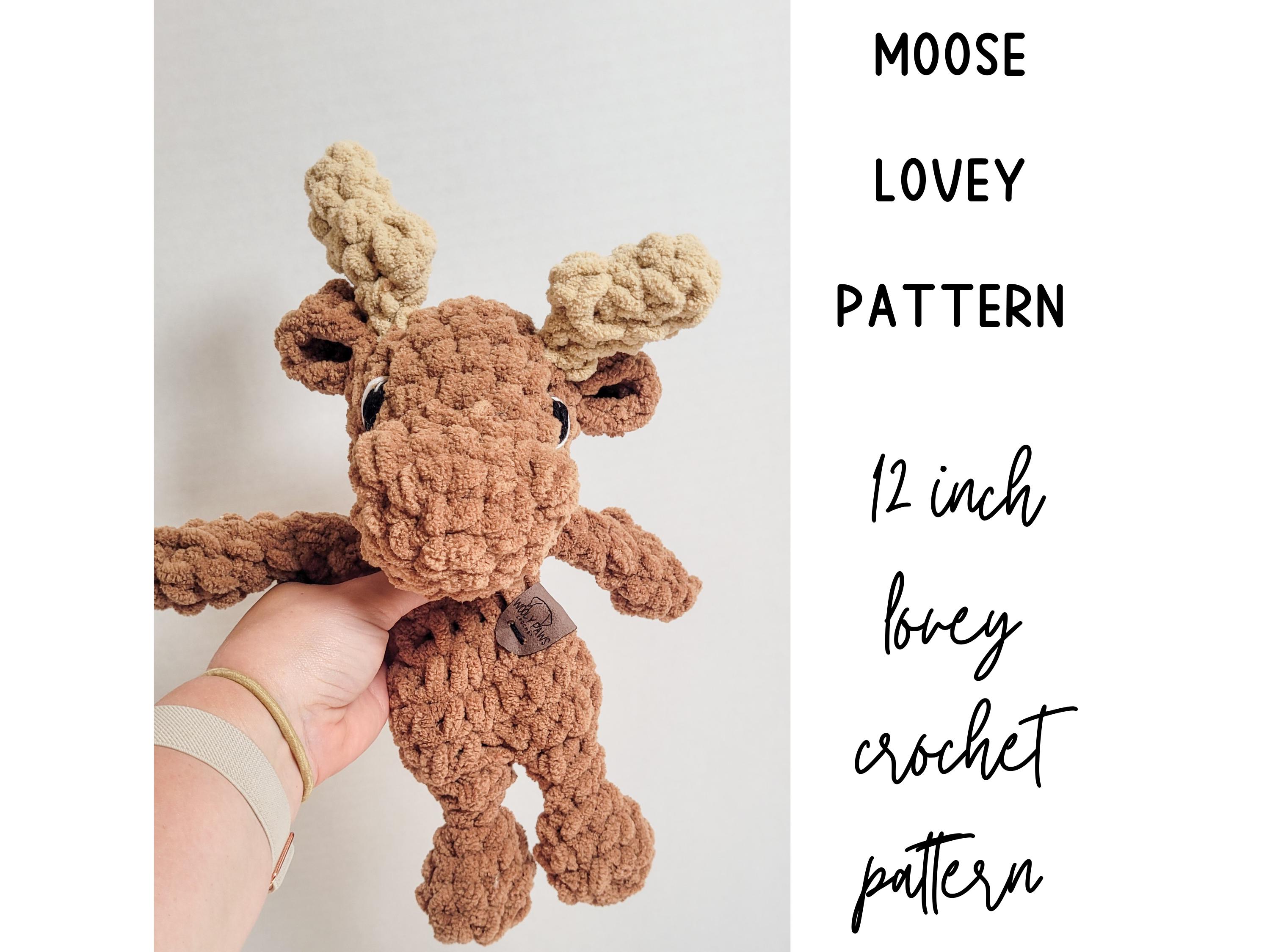 30 Moose Crochet Patterns: Woodland Amigurumi, Loveys, Plushies, and More 32 Jackson the Itty Bitty Moose Lovey Pattern