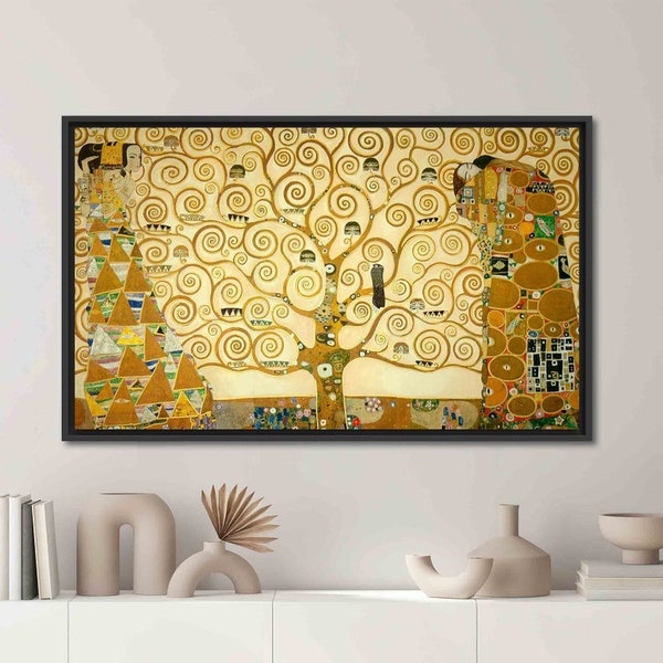 Cadeau Gustav Klimt, Klimt l'arbre de vie, toile d'art arbre vie, reproduction d'art, affiche célèbre, art de Gustav Klimt, oeuvre d'art d'arbre de Klimt,