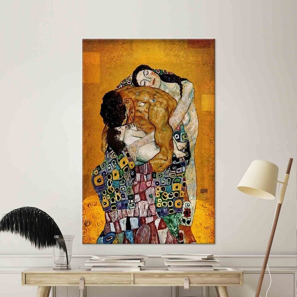 Gustav Klimt The Family, Klimt Family Wall Art, The Family Printable, Famous Art, Nouveau Artwork, Reproduction File, The Family Artwork,