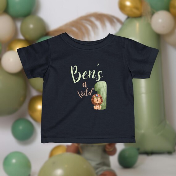 Safari Cute Baby Shower Shirts Personalized Infant Tee, Cute Baby