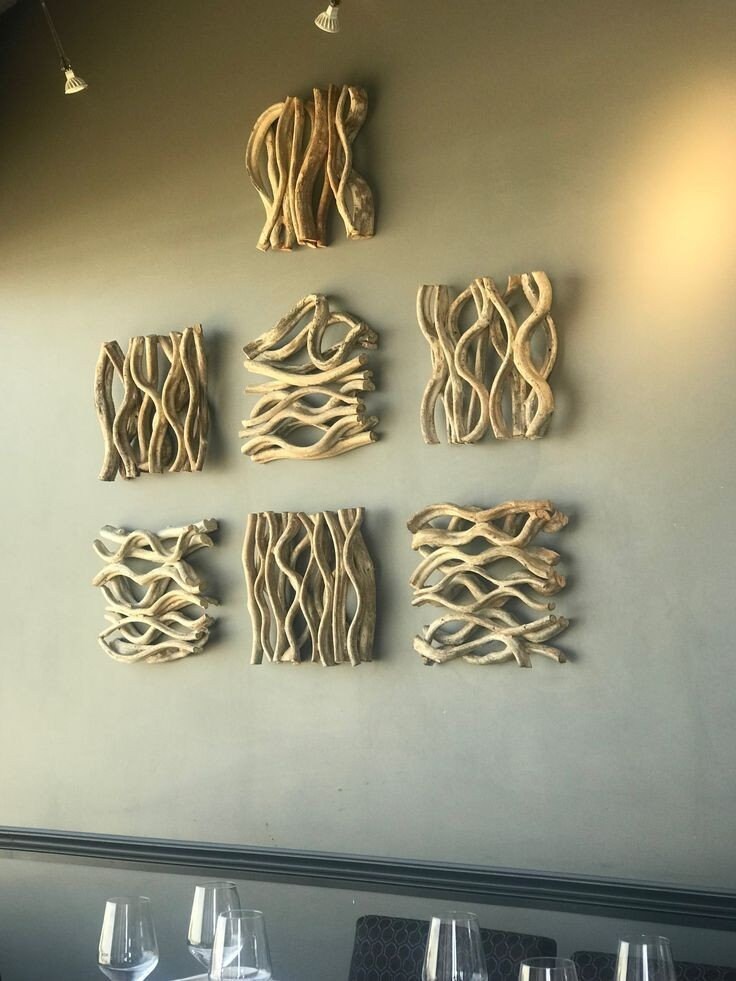 Driftwood Wall Decor Driftwood Natural Art Boho Wall Decor Etsy