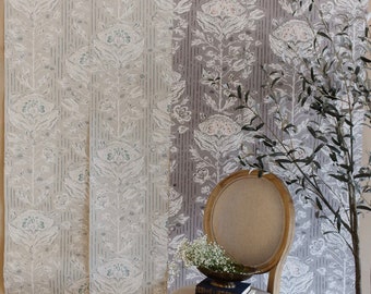 Maren and Otis Traditional Wallpaper, Peel and Stick, Removable Wallpaper, Fabric Wallpaper