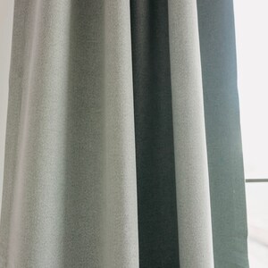 Seaside Sage 100% Blackout Curtains, 12 Colors, Blackout Panels for Bedroom, Nursery, Hidden Ring Header, Block out Sunlight image 3