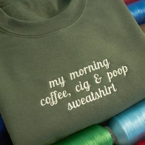 Custom embroidered sweatshirts etsy shop
