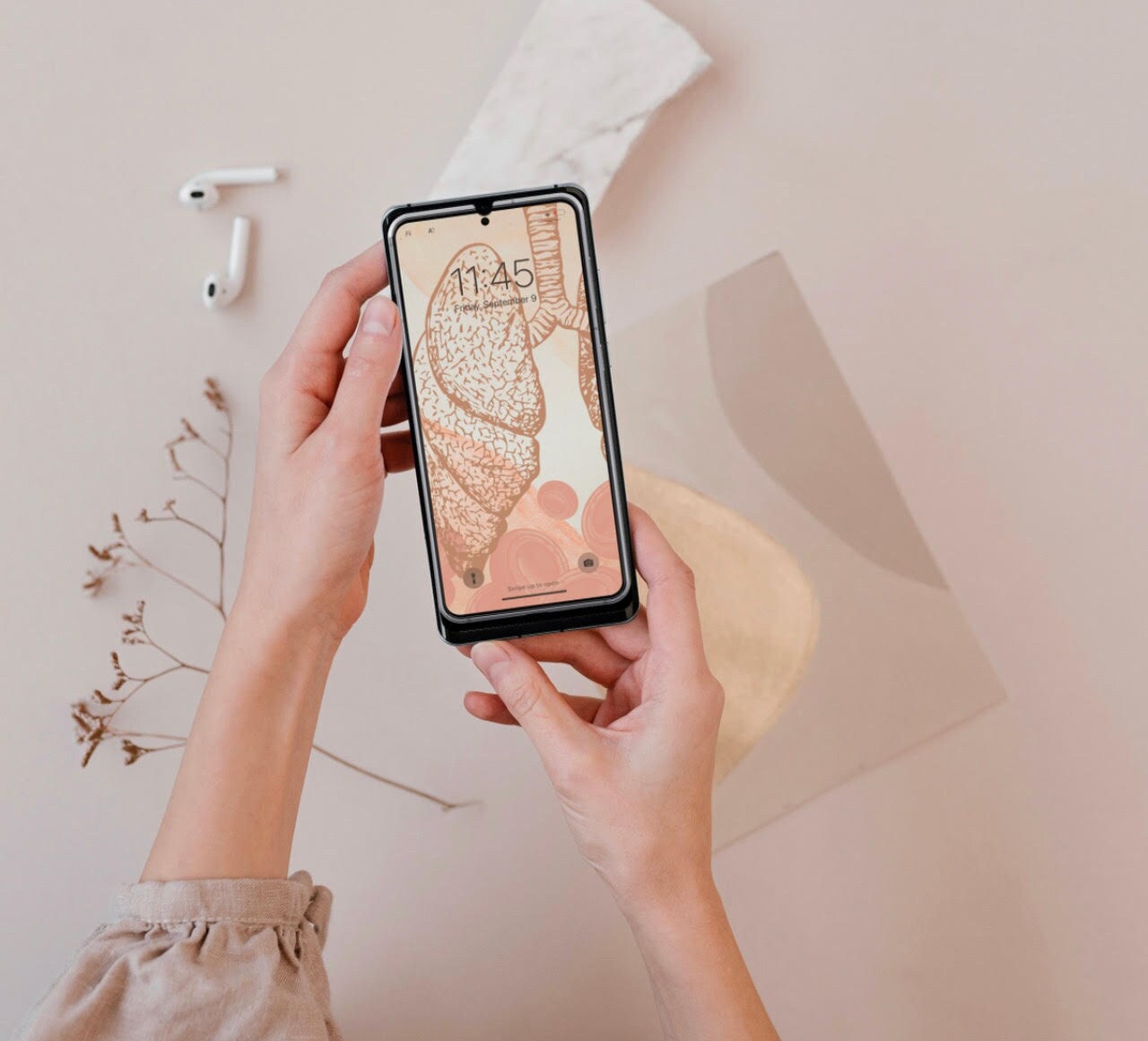 Respiratory System Medical Phone Wallpaper Background - Etsy