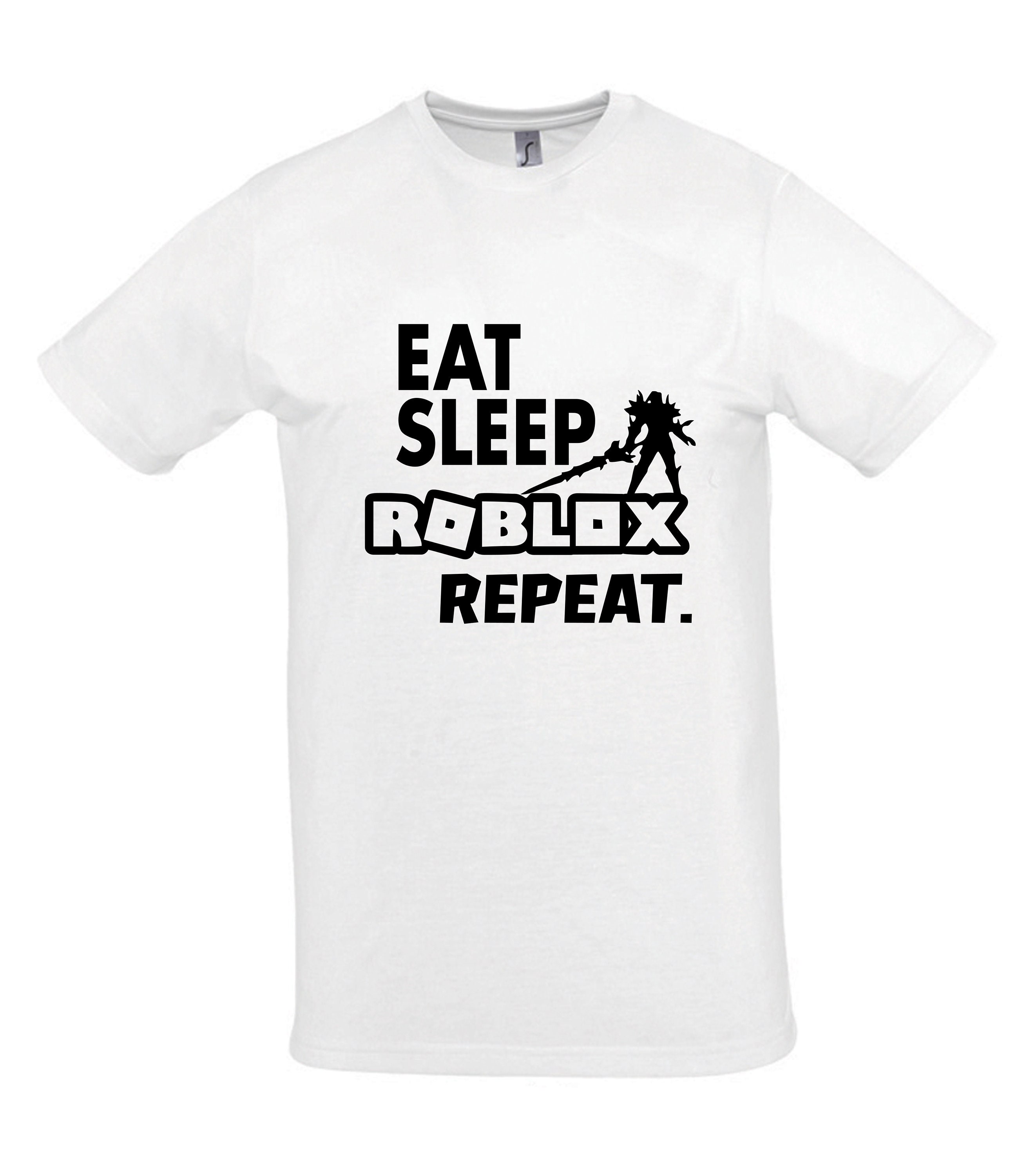 Eat Sleep Roblox Repeat Shirt design svg, Roblox cut files Shirt