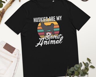 Huskies are my Spirit Animal Unisex t-shirt