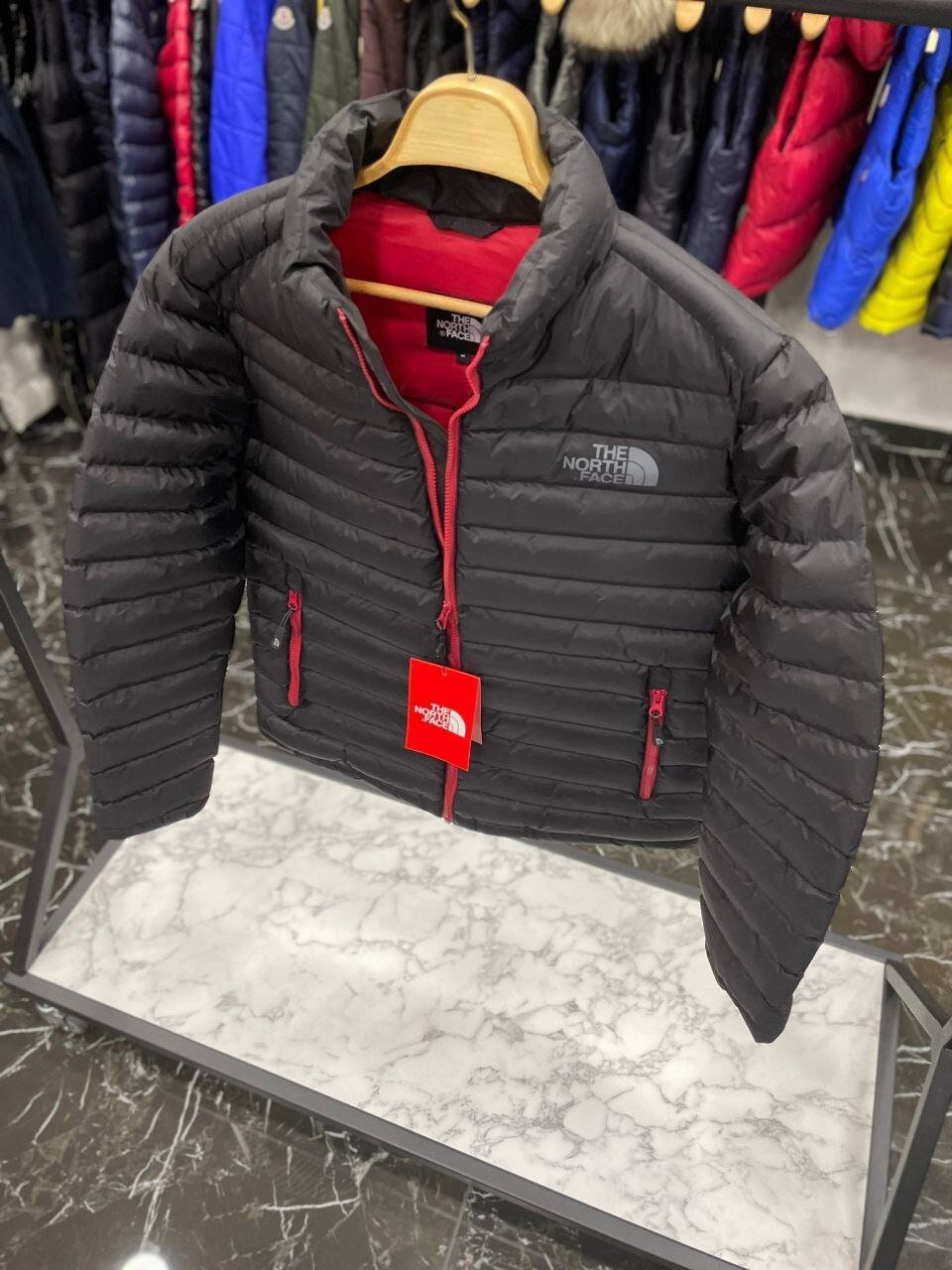 Red North Face Jacket - Etsy
