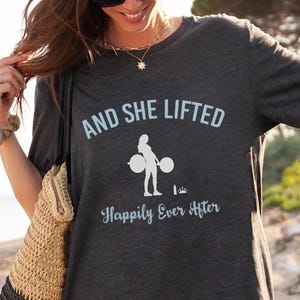 Gift for Girlfriend Workout Fitness Enthusiast Gym Shirt Lifting Motivation Quote Tee Muscle Girl Strength Training Apparel Women Exercise