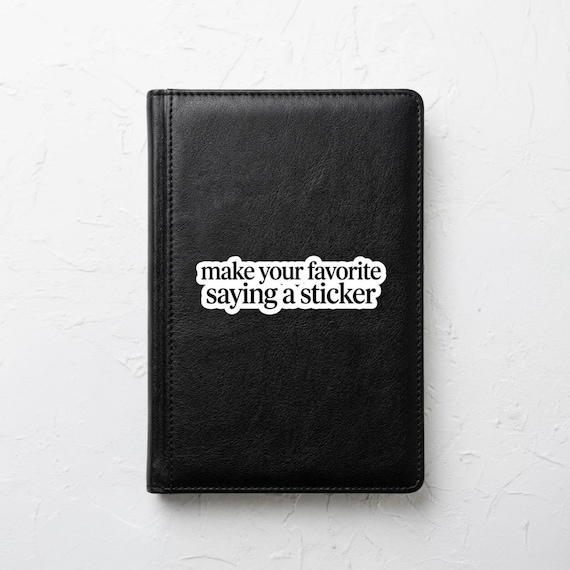 Custom vinyl sticker design for personalizing a laptop or bottle