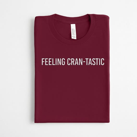 Cranberry Shirt Funny Food Themed Clothing Cotton Apparel Humorous Cooking Outfit Autumn Celebration Wear Thanksgiving Kitchen Humor Gift