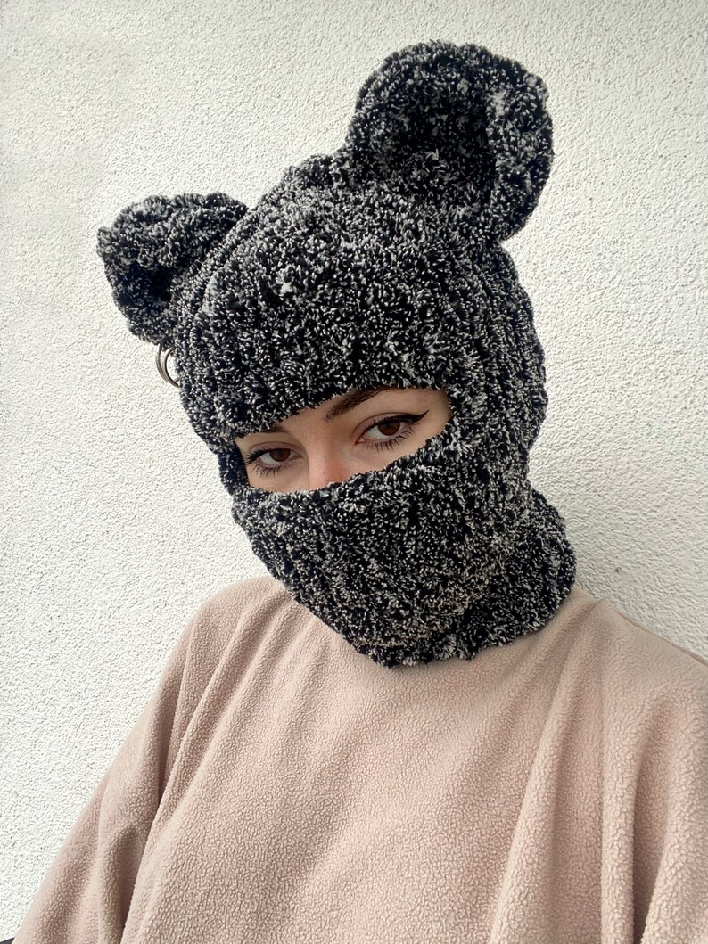 Balaclava Bear Ars Ski Mask Bear Bear Balaclava Bear Hat Etsy