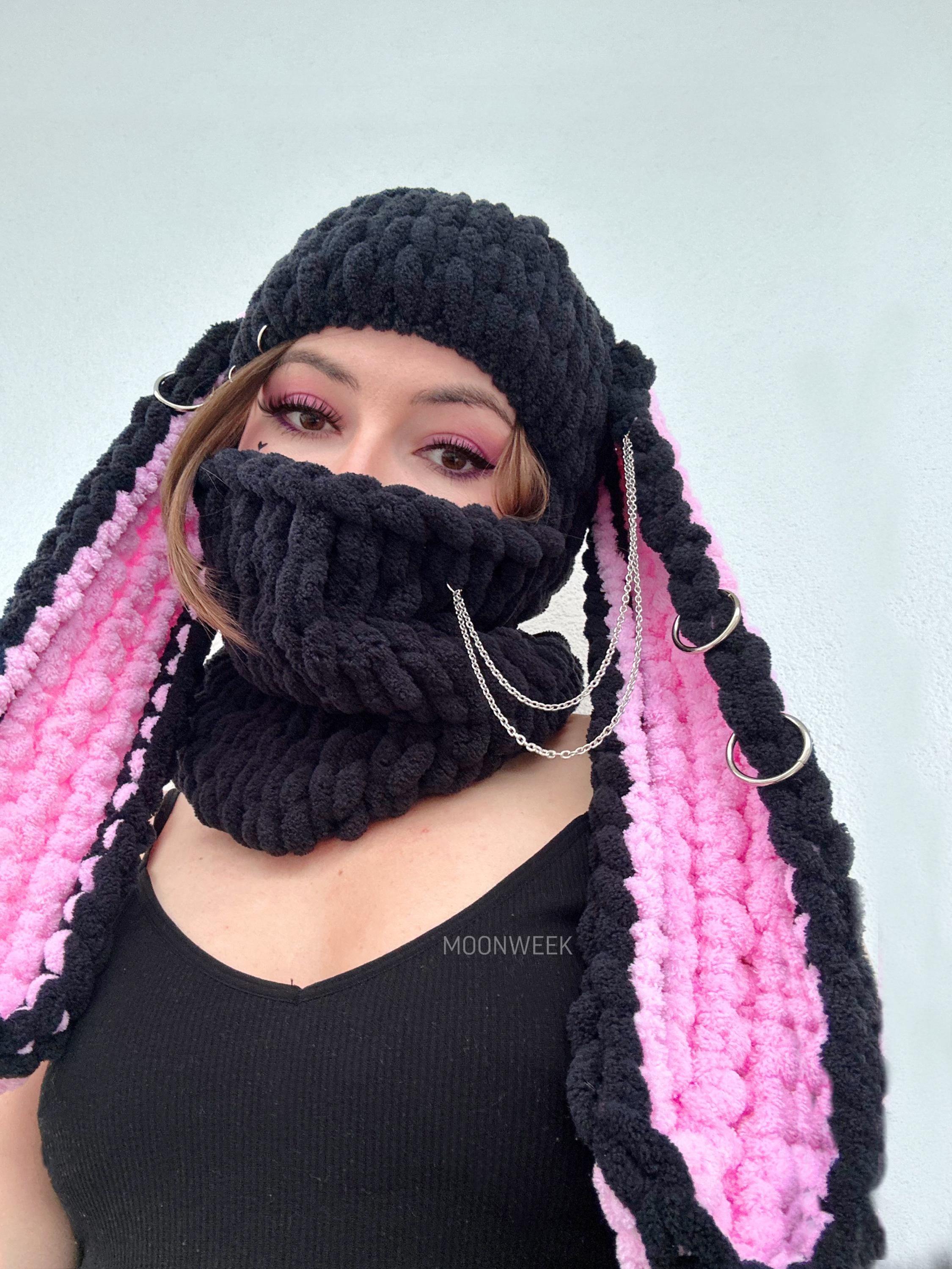 Rose Frantz ♥ Handmade Wool Balaclava /追跡付 Handmade Wool Balaclava [Rose Red] - 로제프란츠