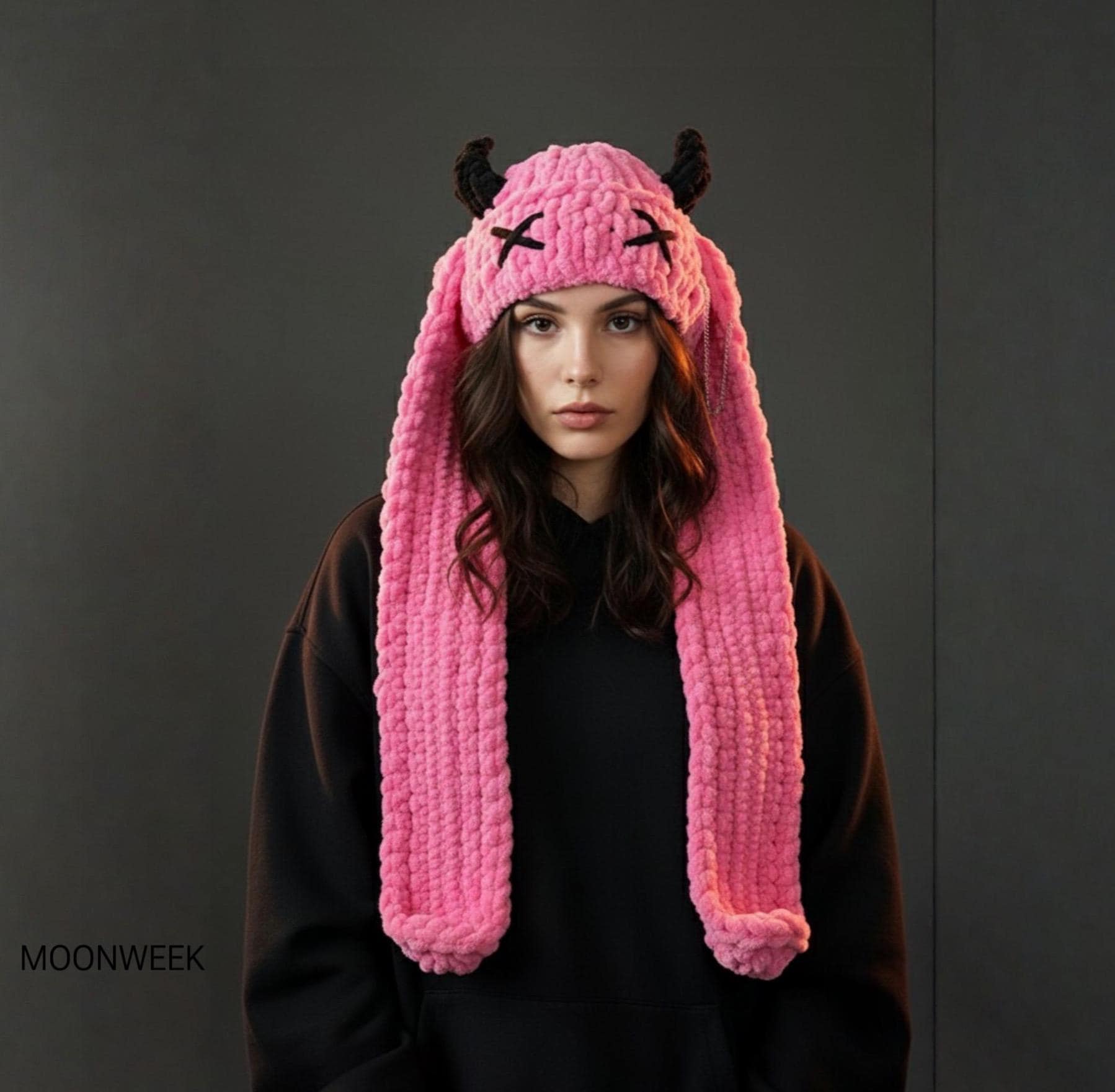 Bunny Hat, Custom Bunny Beanie Bunny Ears, Crochet Long Bunny Hat