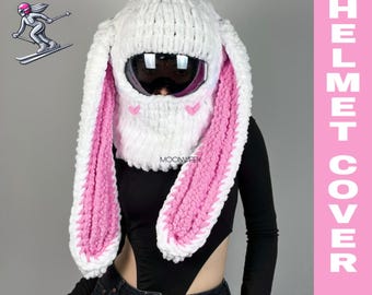 Pasamontañas Bunny para casco de esquí, máscara de esquí Bunny, protector para casco de esquí, máscara para casco de snowboard, pasamontañas para esquí, capucha para casco de esquí, pasamontañas para esquí