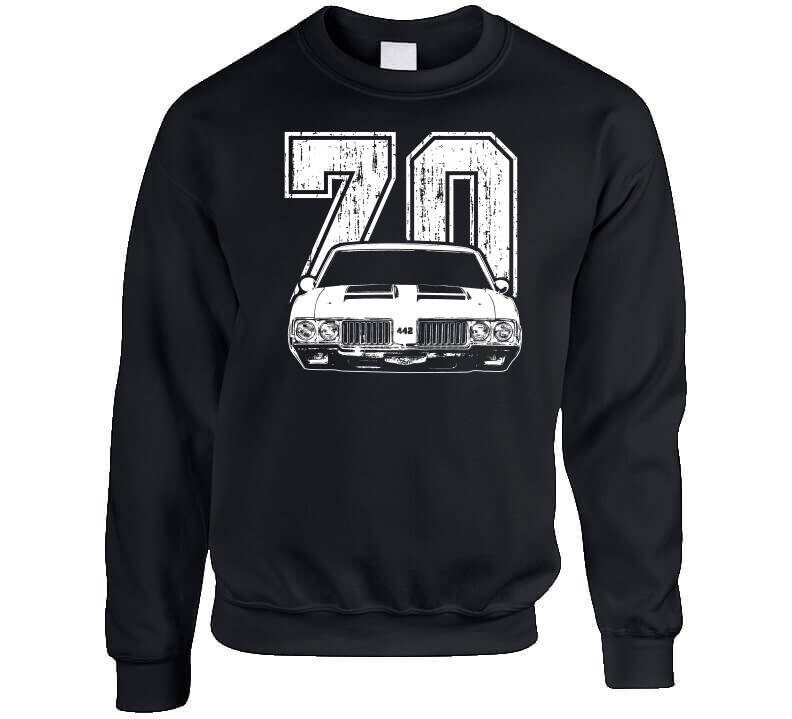 ★orogee★ Vintage Old Car TShirtBlack O22TS01BK 1970 Oldsmobile Cutlass 442 w30 T-Shirt – MuscleCarGang