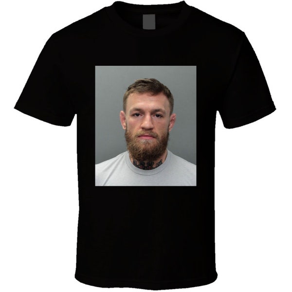 Conor Mcgregor Mugshot Mma Fighter Fan T Shirt