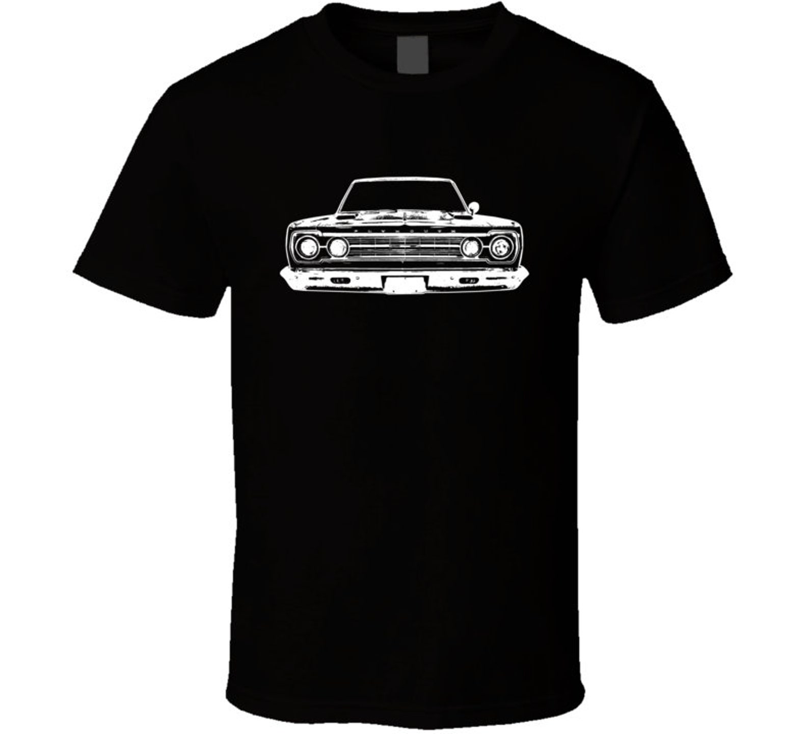1967 Plymouth Gtx Front View Silhouette Classic Muscle Car Enthusiast T