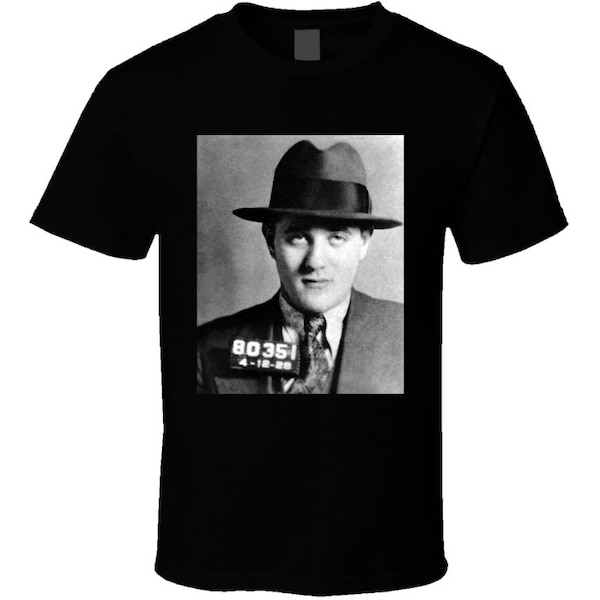 Bugsy Siegel Famous Gangster Mugshot Retro T Shirt