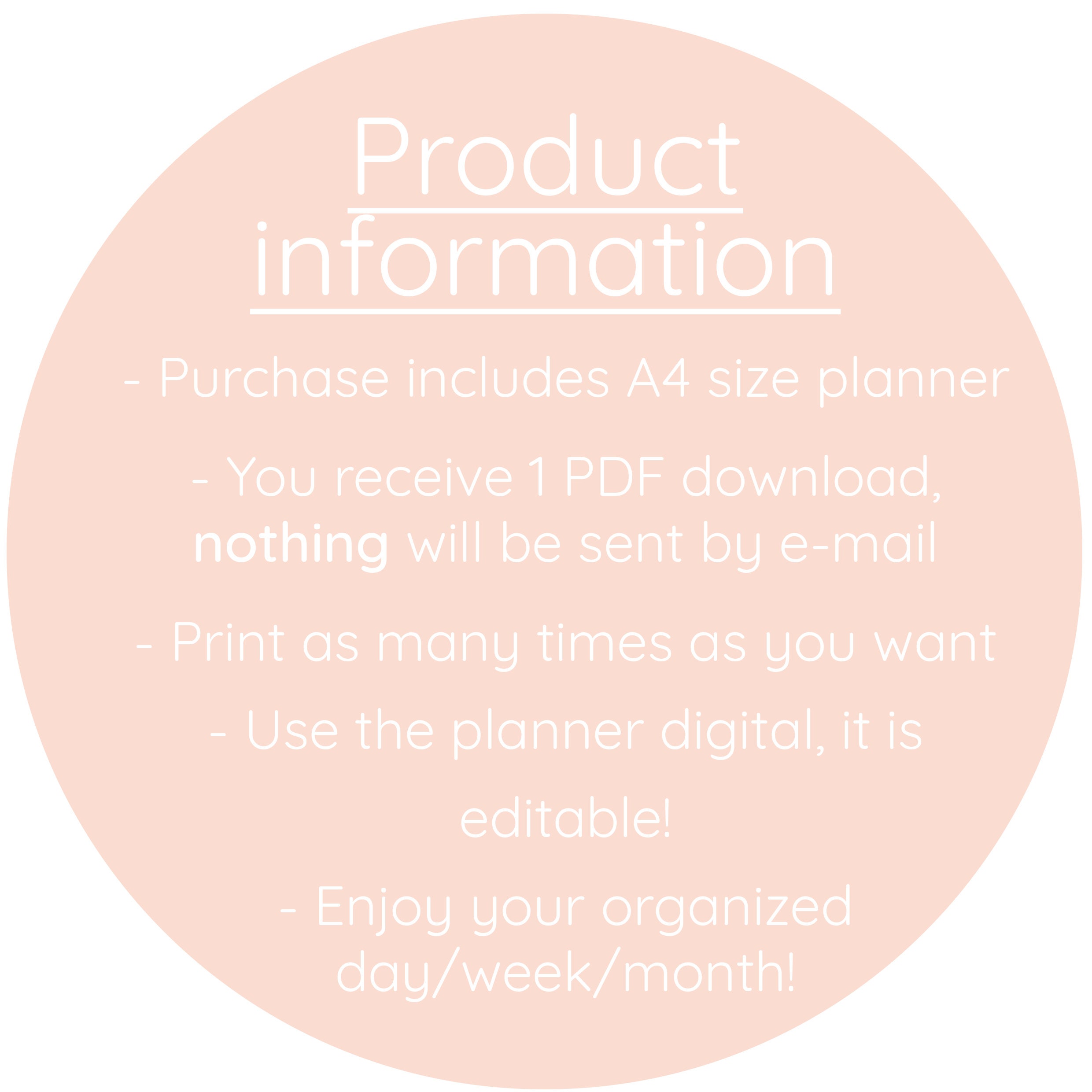 Monthly Goals List, Goals, Minimal, Printable Planner, Instant Download ...