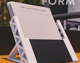 Custom Logo Document Holder: Modern 8.5" x 11" Menu Display Stand