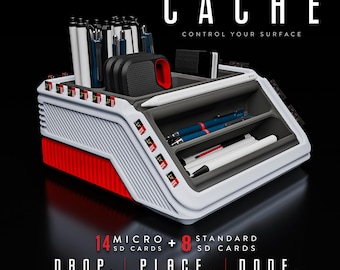 Modular 3D Printed Desk Organizer: Customizable Tech Storage