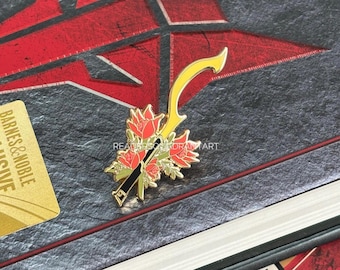Pin de esmalte de navaja de afeitar inspirado en Red Rising - Regalo literario