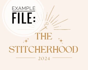 Digitale PDF Stickvorlage The Stitcherhood 2024