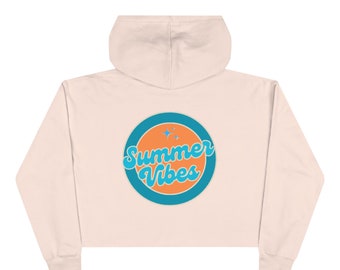 Summer Vibes Crop Hoodie