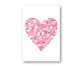 Lots of Love Postcard | Valentine's Day, Friendship, Thinking of You