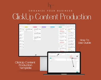 Content Planning ClickUp Template, Content Planning Template, Content Planner Workflow, Content Management ClickUp Template for Business
