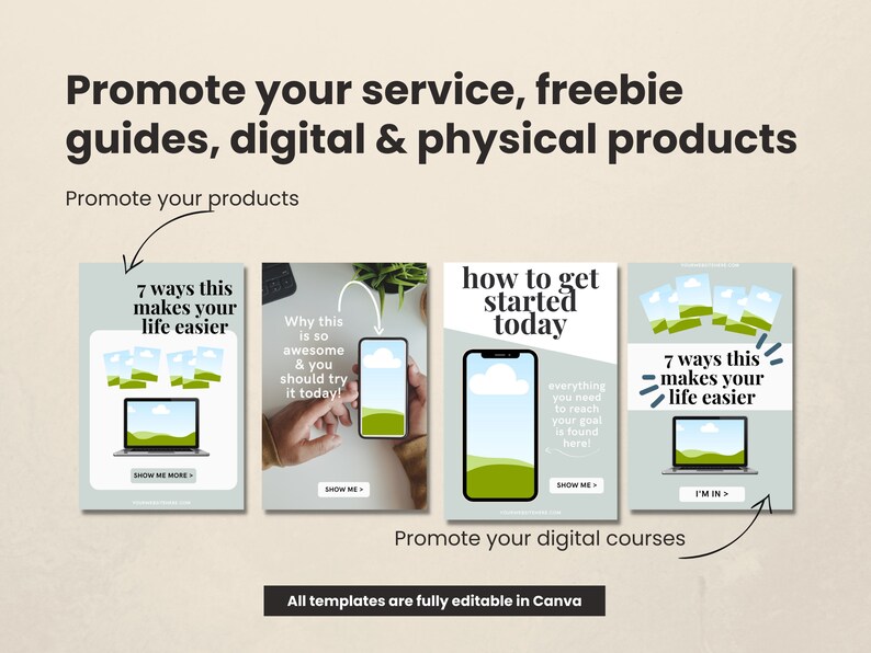 Pinterest Templates for Canva for Device Pins Device Product Pins